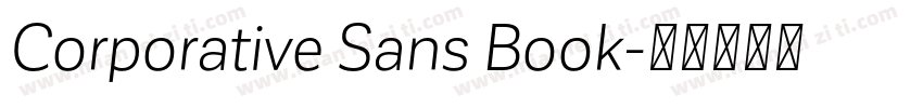 Corporative Sans Book字体转换